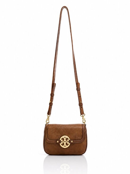 Tory Burch Handbags - TORY BURCH Amanda Leather Crossbody Bag Brown